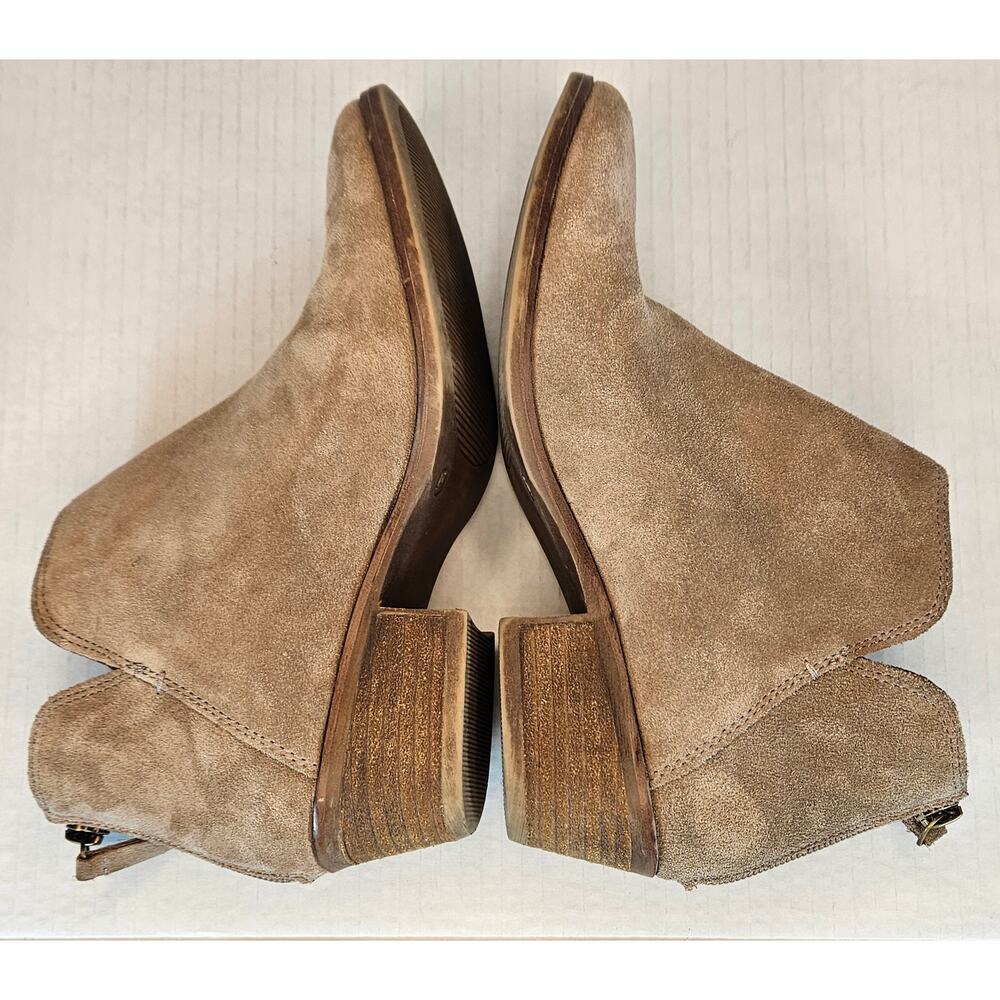 Michael By Michael Shannon Nadya Beige Leather Suede‎ Ankle Boots Size 6 - Picture 3 of 7